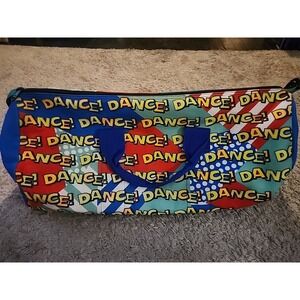 Colorful Graphic Dance Duffel Bag, Large 20x10x9, Excellent Condition